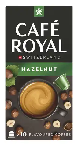 PLUS Café Royal Koffiecups hazelnoot flavour aanbieding