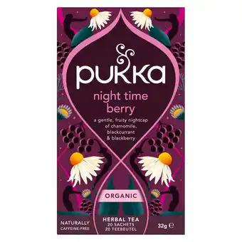 PLUS Pukka Thee night time berry aanbieding