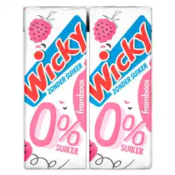 PLUS Wicky Framboos 0% suiker 6-pack aanbieding