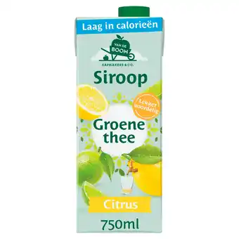 PLUS Van de Boom Siroop groene thee citrus aanbieding