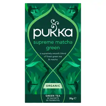 PLUS Pukka Thee supreme matcha green aanbieding