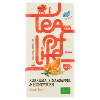 PLUS Tea of Life Fresh Boost kurkuma sinaasappel aanbieding