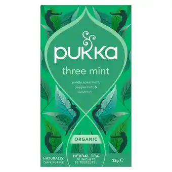 PLUS Pukka Thee three mint aanbieding