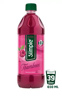 PLUS Slimpie Limonadesiroop framboos aanbieding