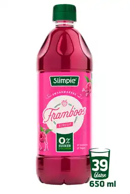 PLUS Slimpie Limonadesiroop framboos aanbieding