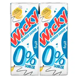 PLUS Wicky Fruit 0% suiker 6-pack aanbieding