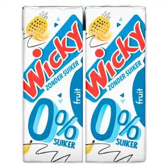 PLUS Wicky Fruit 0% suiker 6-pack aanbieding