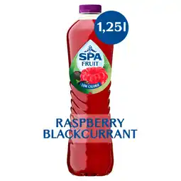 PLUS Spa Fruit still raspberry blackcurrant aanbieding