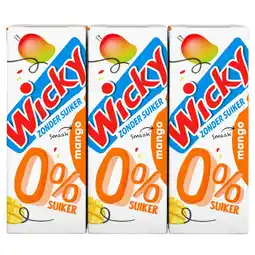 PLUS Wicky Mango 0% suiker 6-pack aanbieding
