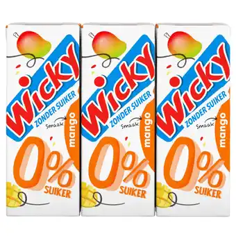 PLUS Wicky Mango 0% suiker 6-pack aanbieding