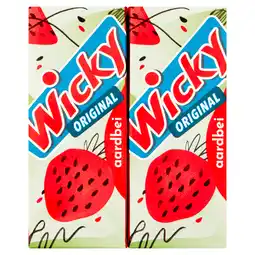 PLUS Wicky Original aardbei 6-pack aanbieding