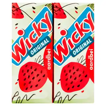 PLUS Wicky Original aardbei 6-pack aanbieding