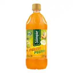 PLUS Slimpie Limonadesiroop kids perzik peerrr aanbieding