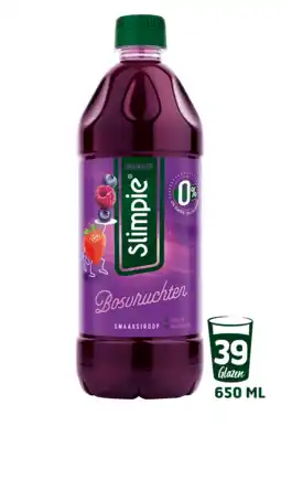 PLUS Slimpie Limonadesiroop bosvruchten aanbieding