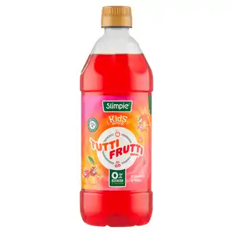 PLUS Slimpie Limonadesiroop kids tutti frutti aanbieding