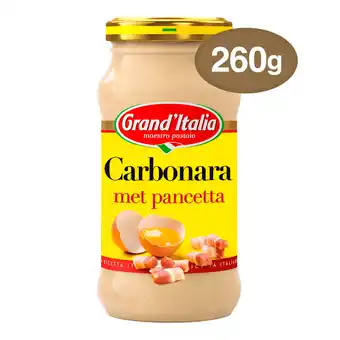 PLUS Grand'Italia Pastasaus Carbonara aanbieding