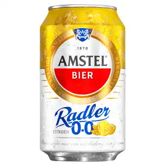 PLUS Amstel Radler citroen 0.0 bier blik aanbieding