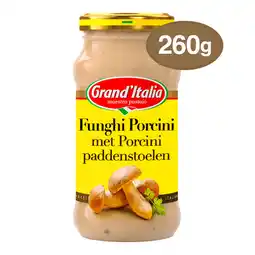 PLUS Grand'Italia Pastasaus Funghi Porcini aanbieding
