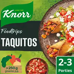 PLUS Knorr Wereldgerechten Foodtrips taquitos aanbieding