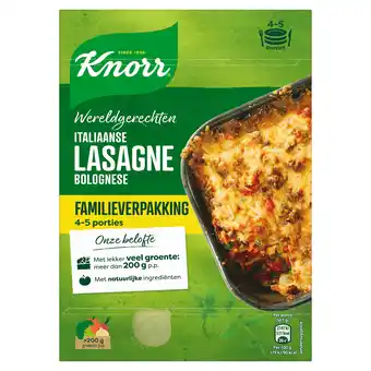 PLUS Knorr Wereldgerecht Lasagne Bolognese XXL aanbieding
