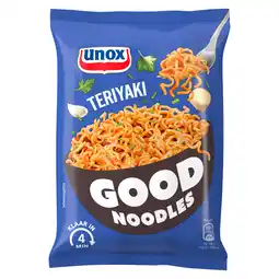 PLUS Unox Good noodles Teriyaki aanbieding