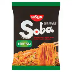 PLUS Nissin Soba noodles teriyaki aanbieding