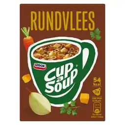 PLUS Unox Cup-a-Soup Rundvlees aanbieding