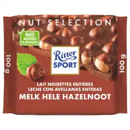 PLUS Ritter Sport Melk hele hazelnoot aanbieding