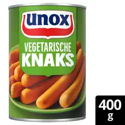 PLUS Unox Vegetarische knaks aanbieding