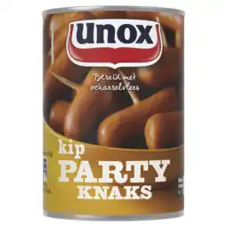 PLUS Unox Kip party knaks aanbieding