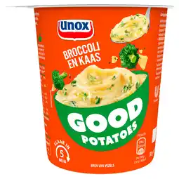 PLUS Unox Good Potatoes Kaas Broc aanbieding