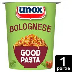 PLUS Unox Good pasta bolognese aanbieding