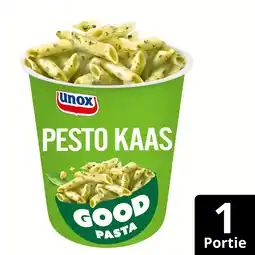 PLUS Unox Good pasta kaas pesto aanbieding