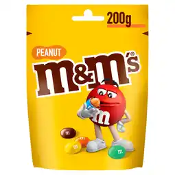 PLUS M&M'S Pinda chocolade snoepjes zak aanbieding