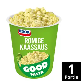 PLUS Unox Good pasta romige kaassaus aanbieding