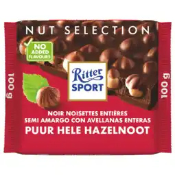 PLUS Ritter Sport Puur hele hazelnoot aanbieding