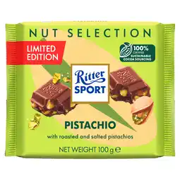 PLUS Ritter Sport Chocoladereep Pistache aanbieding