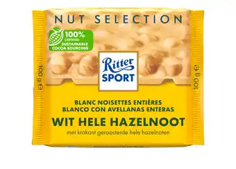 PLUS Ritter Sport Wit hele hazelnoot aanbieding