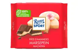 PLUS Ritter Sport Chocoladereep Marsepein aanbieding