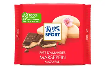 PLUS Ritter Sport Chocoladereep Marsepein aanbieding