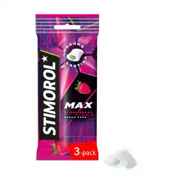 PLUS Stimorol Max strawberry lime aanbieding