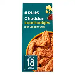 PLUS PLUS Kaaszoutje cheddar chutney aanbieding