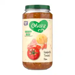 PLUS Olvarit 18+mnd Spaghetti Tomaat Ham aanbieding