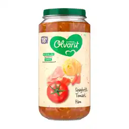 PLUS Olvarit 18+mnd Spaghetti Tomaat Ham aanbieding