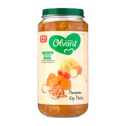 PLUS Olvarit 12+mnd Pompoen Kip Pasta aanbieding
