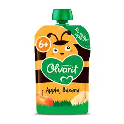 PLUS Olvarit 6+mnd Knijpfruit Appel Banaan aanbieding