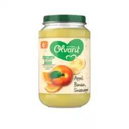 PLUS Olvarit 6+mnd Appel Banaan Sinaasappel aanbieding