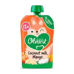 PLUS Olvarit 12+mnd Knijpfruit Kokosmelk Mango aanbieding