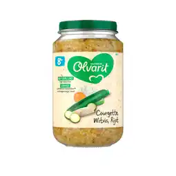 PLUS Olvarit 8+mnd Courgette Witvis Rijst aanbieding