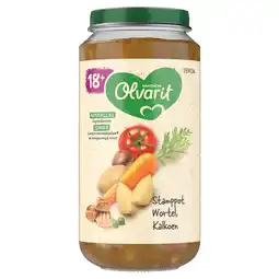 PLUS Olvarit 18+mnd Stamppot Wortel Kalkoen aanbieding